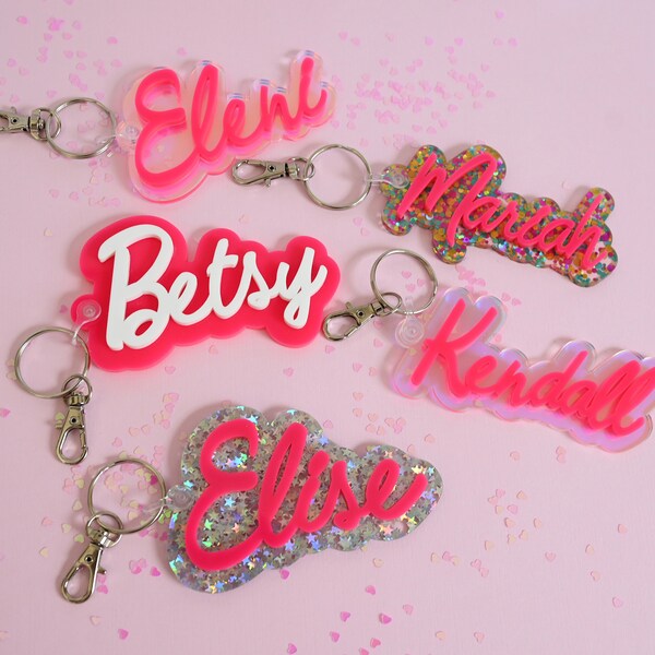 Name Keychains Etsy