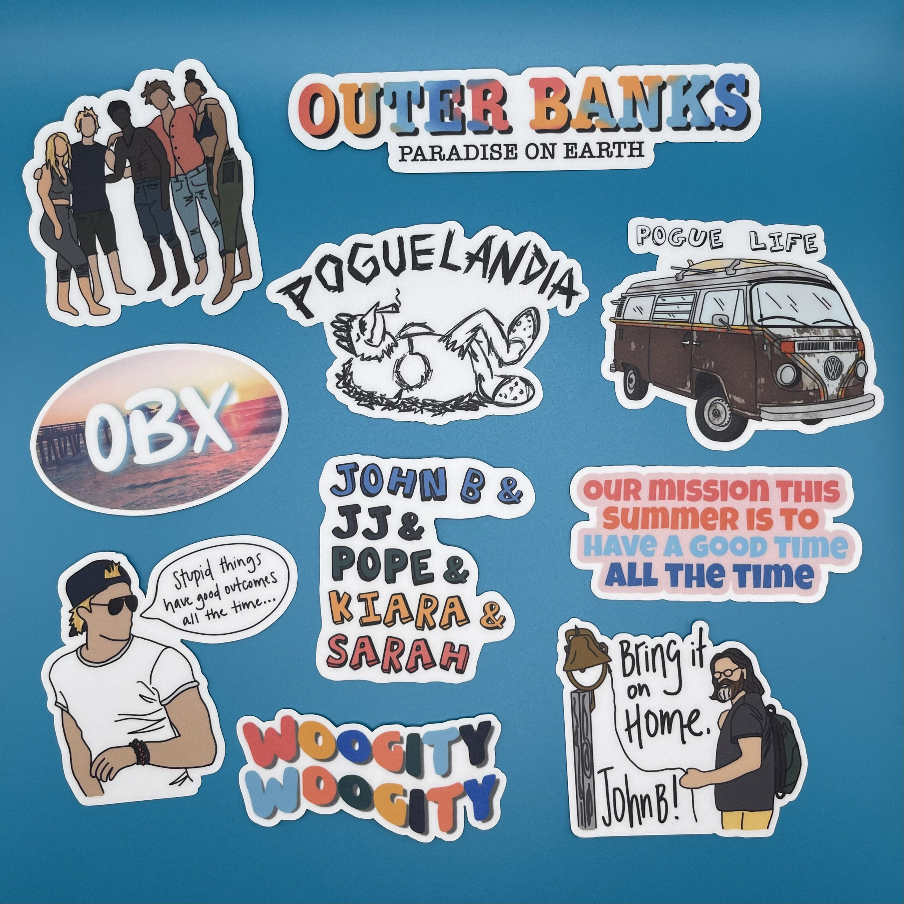 Outer Banks Vinyl Waterproof Sticker Pack Etsy