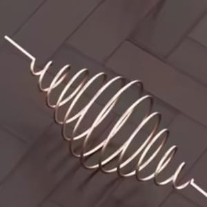 Bobina per elettrocoltura in rame x 4 - 70 cm - Antenna a spirale di Fibonacci per la crescita delle piante e la vitalità del giardino - Bobina Vortex, Uniform e Triskelion