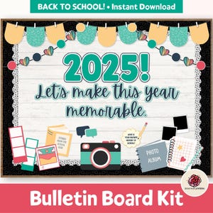 Back to School Bulletin Board Kit, Classroom Decor, Welcome Back To School Door Decor Kit, Memories Theme, 2025 Bulletin Board Kit Printable