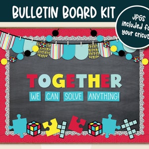 Back To School Bulletin Board Kit | Classroom Decor | Door Decor | Bulletin Board Kit Printable | Welcome Back To School Bulletin Design