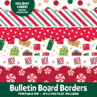 Christmas Bulletin Border Set, Christmas Bulletin Board Borders ...