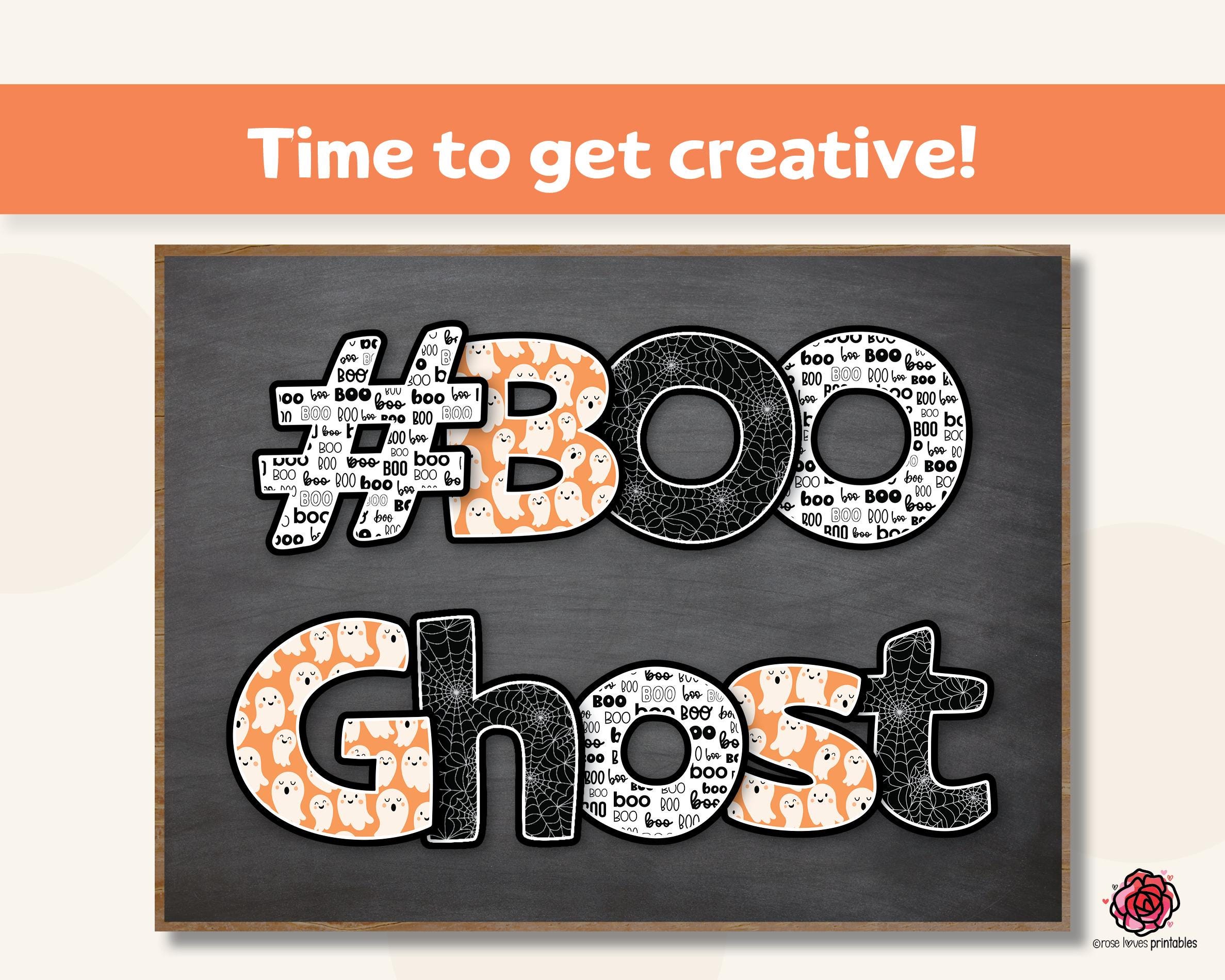 Halloween Bulletin Board Letters for Classroom Door Decor, October ...