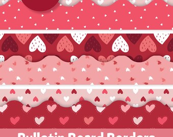 Valentines Die Cuts 65.6Ft Valentine's Day Bulletin Board Borders Cute Heart Cookie Donut... Valentines Bulletin Board Decorations