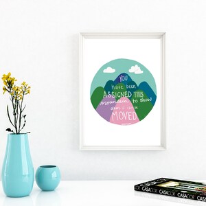 Inspirational Art for the Home office / Modern, Eclectic Aesthetic Print at Home / A1 Size Poster Digital Download / Motivational Quote