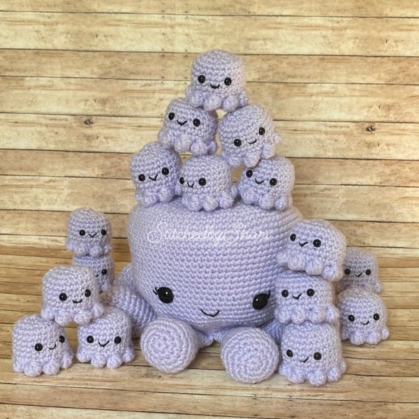 Mama Octopus Memory pattern. No sewing! * PATTERN ONLY* Original StitchedbyShari Design