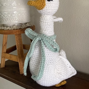 Grocery Bag Goose- English Crochet Pattern- PDF digital download- cute crochet goose, easy pattern, a stitched by shari design image 6
