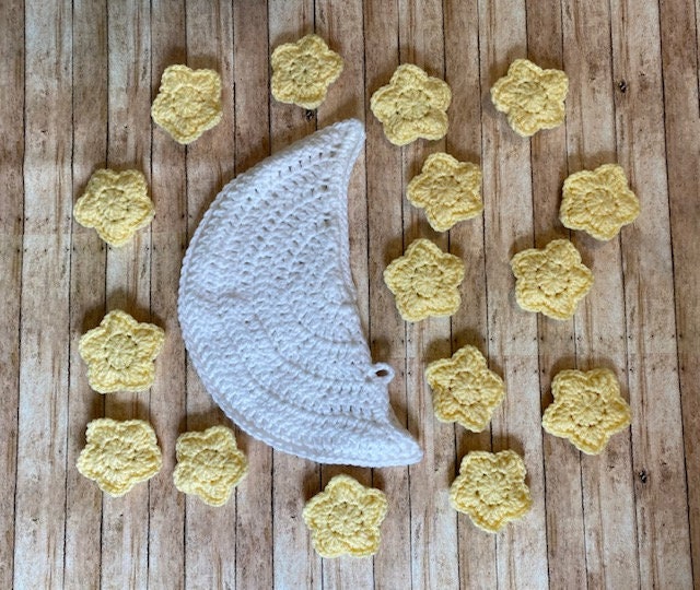 Moon memory English crochet pattern pdf. StitchedbyShari original memory PATTERN ONLY