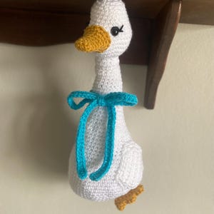 Grocery Bag Goose- English Crochet Pattern- PDF digital download- cute crochet goose, easy pattern, a stitched by shari design image 8