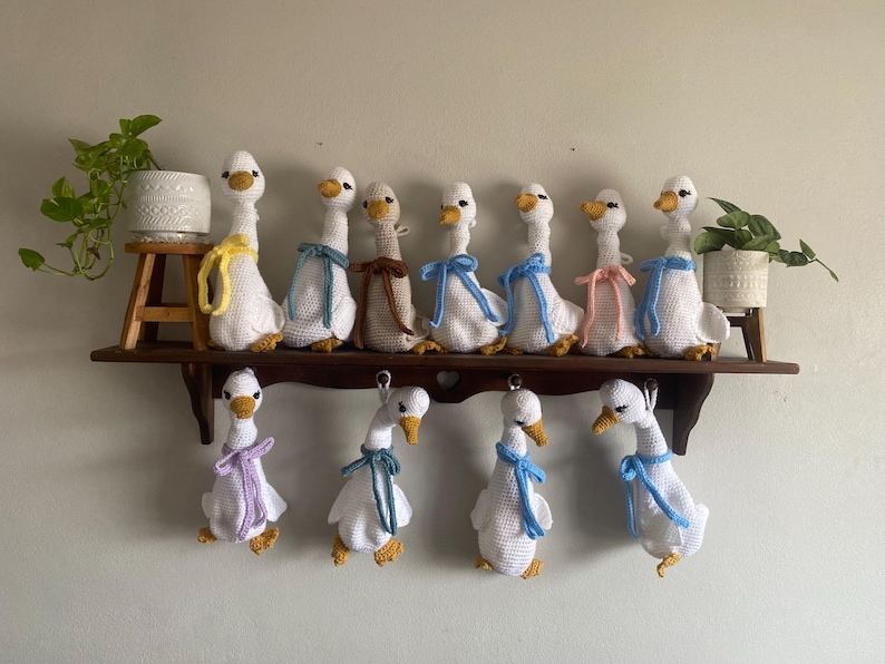 Grocery Bag Goose- English Crochet Pattern- PDF digital download- cute crochet goose, easy pattern, a stitched by shari design image 7