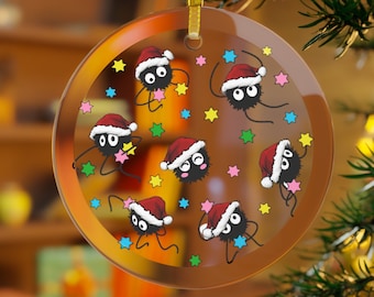 Roetsprite glazen kerstornament, decor Spirited Away ghibli