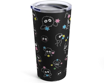 Soot Sprite Tumbler: Kawaii Anime Coffee Cup - Spirited Away 20oz