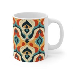 Retro 70s Mug Hippie Mug Nostalgic Mug Cute Mug Ceramic Mug 11oz