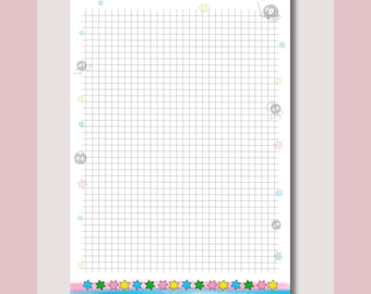 Soot Sprite Graph Paper Planner Page: Ghibli Totoro (PDF Download)