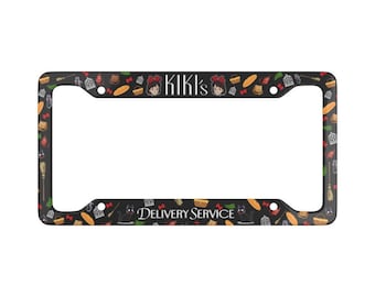 Kiki&#39;s Delivery Service Inspired Soot Sprite Cute License Plate Frame Spirited Away Studio Ghibli Fanart Anime Plate Frame Totoro