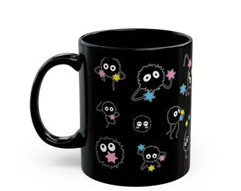 Soot Sprite Ceramic Mug: Studio Ghibli Spirited Away Anime Coffee Mug