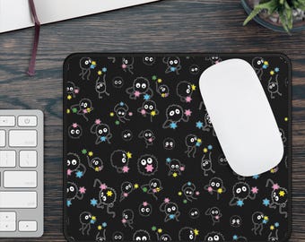 Soot Sprite Mouse Pad: Kawaii Studio Ghibli Desk Mat