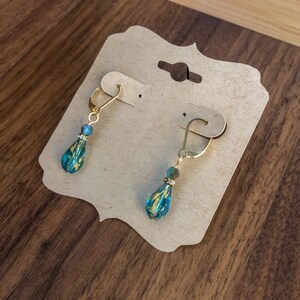 Glass Teardrop Earrings