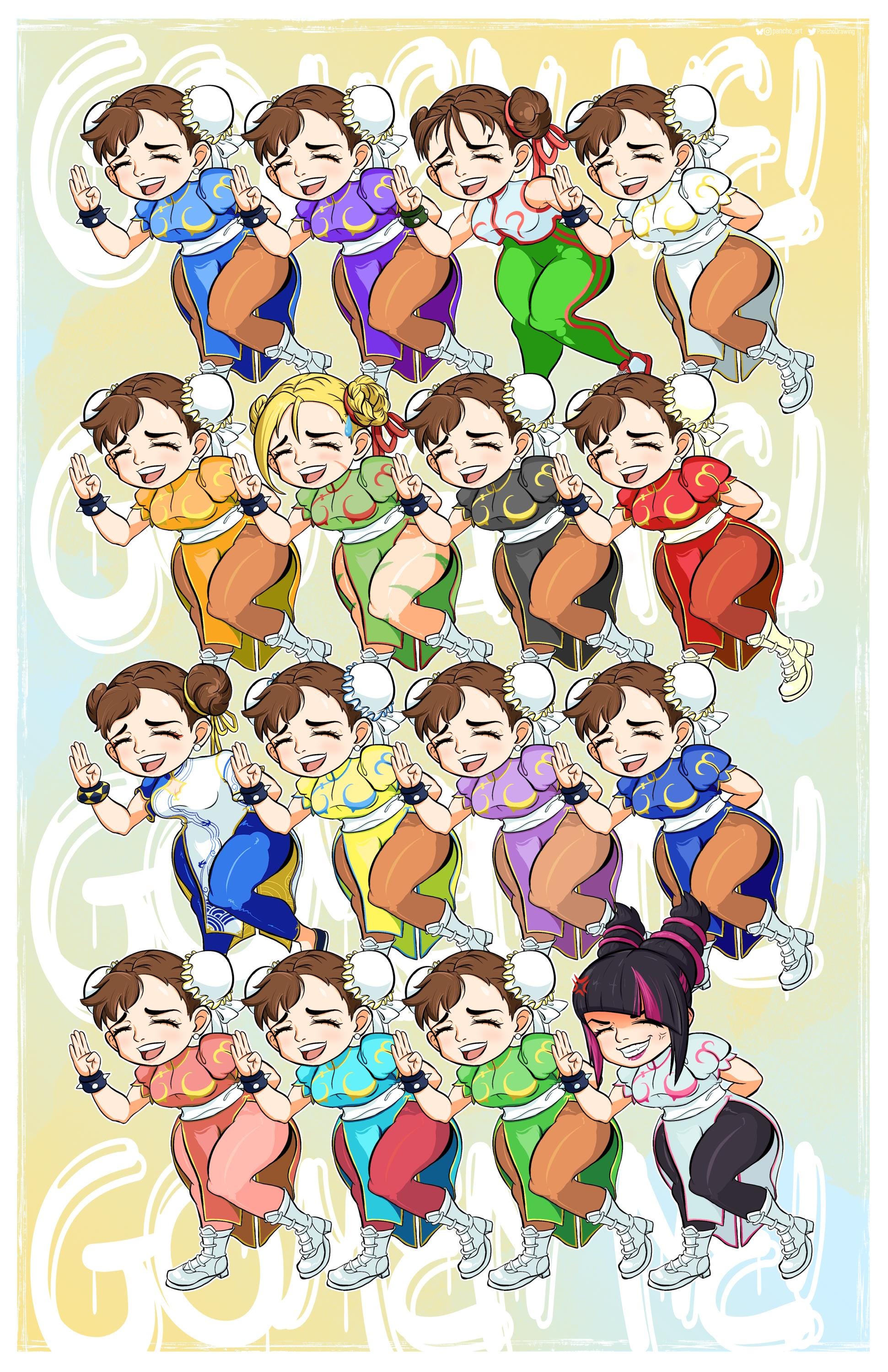 Large Chin Li Poster Chun-li Art Print Poster - Etsy