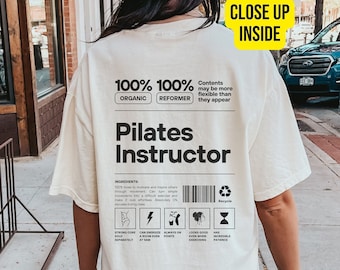 Shirt for Pilates Teacher Gifts, Gift for Pilates Instructor, Funny Pilates Clothes for Hippie, Pilates Tops for Workout, Alt Clothes