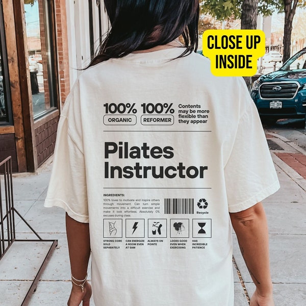 Shirt for Pilates Teacher Gifts, Gift for Pilates Instructor, Funny Pilates Clothes for Hippie, Pilates Tops for Workout, Alt Clothes