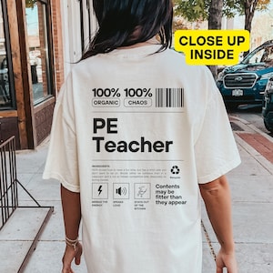Back to school teach shirt for pe teacher, Funny shirts for pe teachers for teacher appreciation, Pe teacher life gift for future teacher