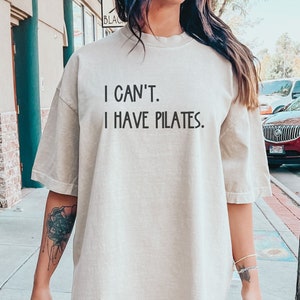 Oversized Pilates Shirt for Workout, Gift for Pilates Instructor, Funny Pilates T Shirt for Pilates, Pilates Tops for Teacher Gift, For Her