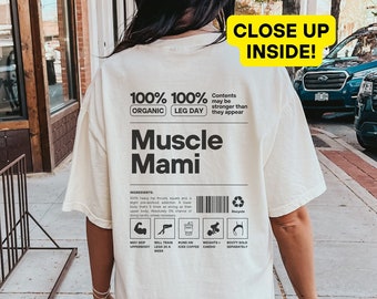 Muscle mommy pump cover for bodybuilding, Funny gym shirt for workout, Gym gift for mom, Oversized weightlifting shirt, Womens gym tee