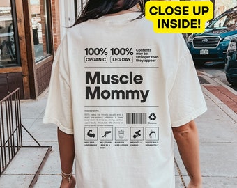 Muscle Mommy Gym Pump Cover T Shirt, Funny Gym Shirt for Workout, Gym Gifts, Weight Lifting Gifts, Gym Tee Gift for Mom, Mothers Day Gift