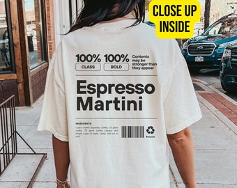 Espresso Martini Shirt, Cute Drinking Shirt, Martini Cocktail Tshirt, Trendy Tini Time Crewneck, Espresso Martini Tee, Espresso Lover Gift
