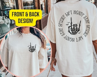 Halloween Gym Shirt Pump Cover, Spooky Halloween Workout Clothes, Powerlifting Gym Shirt, Skeleton shirt, Muscle Mommy Tshirt Halloween Gift