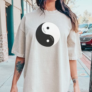 Ying Yang Shirt, Yoga Lover Yin Yang T Shirt, Spiritual Shirt for Yoga Instructor, Zen Shirt, Mental Health Shirt, Meditation Tee Shirt