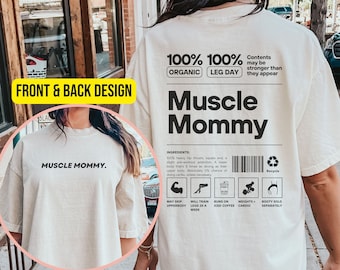Copertura per pompa da palestra per mamma muscolare per powerlifting, maglietta da palestra divertente per abiti da allenamento, regalo per la mamma, regali motivazionali per il sollevamento pesi da palestra