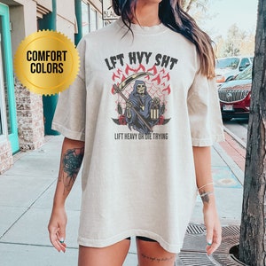 Pump Cover Gym Shirt for Muscle Mommy, Oversized Shirt for Weightlifting, Halloween Workout Shirt, Gift for Gym Rat, Comfort Colors Shirt