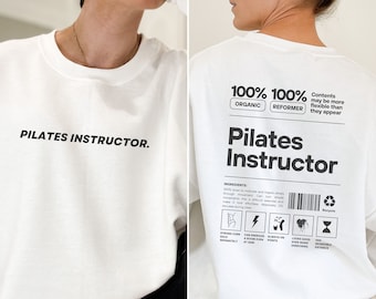 Pilates Instructor Gift, Pilates Sweatshirt, Funny Gift for Pilates Instructor, Crewneck for Pilates Workout, Pilates Gift for Girlfriend
