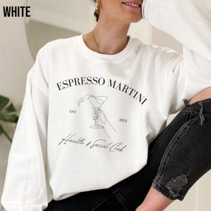 Tini Time Sweatshirt, Espresso Martini Shirt, Cute Day Drinking Sweater, Retro Bachelorette Gift for Women, Shirt for Martini Lover Gift