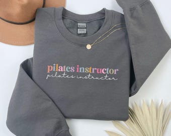Pilates Instructor Sweatshirt, Vintage Pilates Sweater Pilates Instructor Crewneck, Pilates Women Shirt, Pilates Lover Gift for Girlfriend