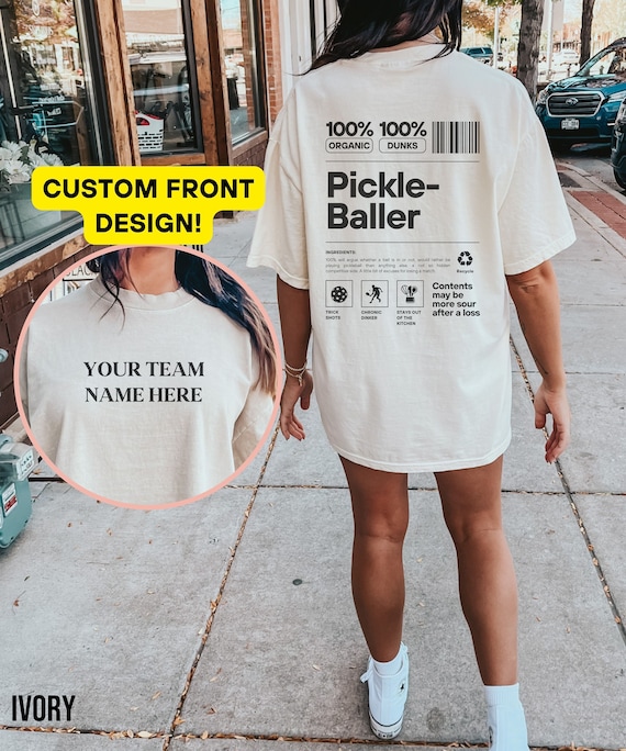 Custom Pickleball Shirt for Women,personalized Pickleball T Shirt,pickle  Ball Shirts for Her,cute Pickle Ball Tshirt,clothing for Pickleball - Etsy