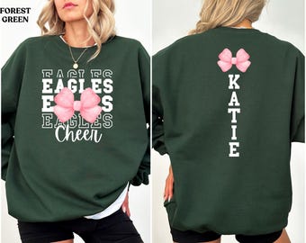 Cheer Mom Sweatshirt, Custom Cheer Mom Shirt Personalized Cheer Sweater, Cheer Sweatshirt Mom, Cheerleader Mom Shirt, Mothers Day Gift