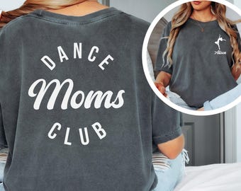 Camiseta personalizada para mamá bailarina con nombre de niño, regalo personalizado para el Día de la Madre, regalo de hija, regalo para mamá de competición de baile.