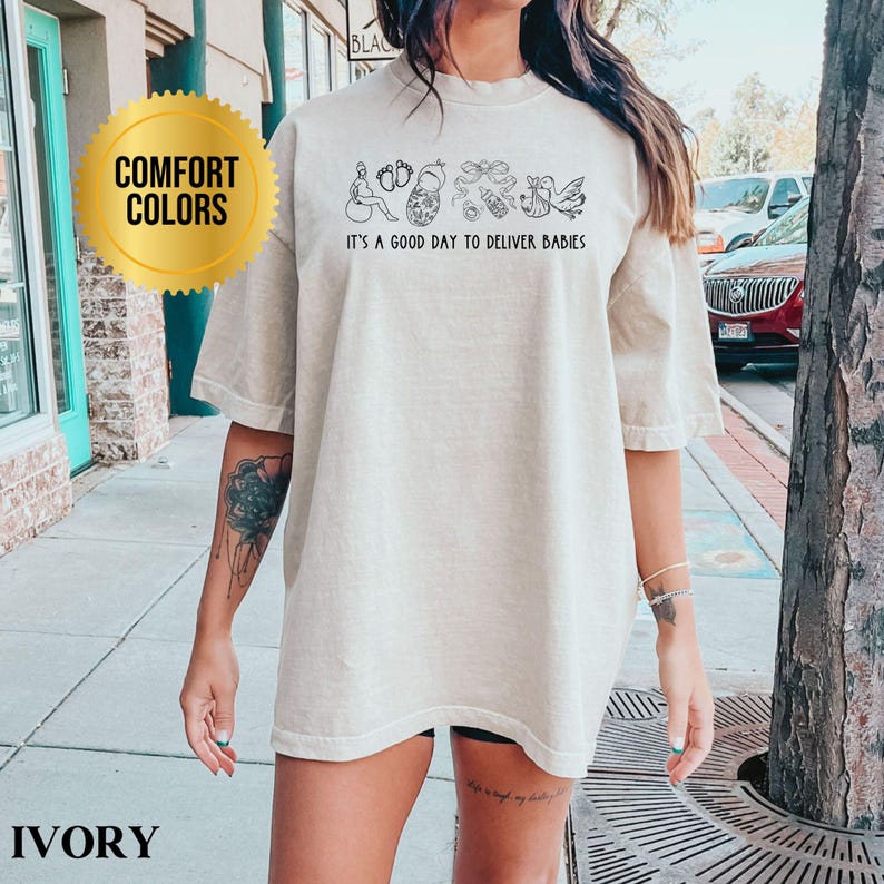 Labor and Delivery Nurse Shirt Comfort Colors, Labor Nurse Shirt, L and