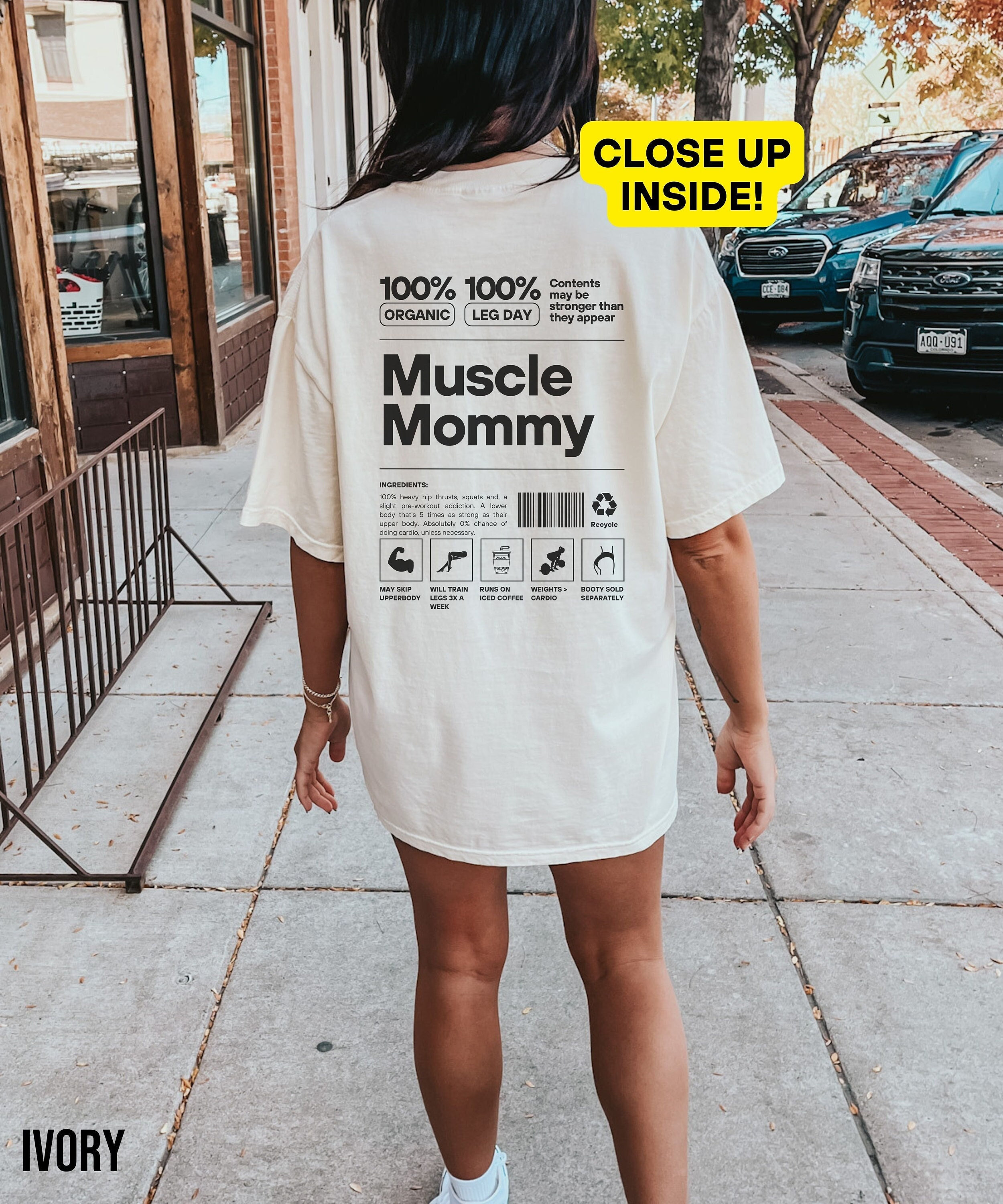 Muscle Mommy Pump Cover Gym Shirt, Oversized Shirt for Workout, Comfort Colors Workout Tee, Gift for Gym Rat, Funny Gym Gift for Girlfriend