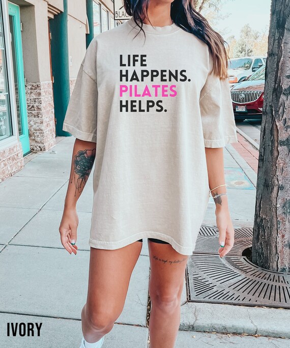 Pilates Shirt for Workout, Pilates Instructor Gift, Minimalistic Pilates Top, Funny Womens Pilates Tee, Retro Aesthetic Clothing for Her
