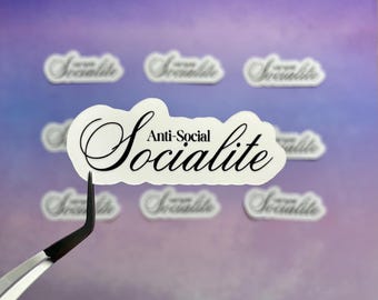 Adesivo antisociale / Umorismo introverso, Decalcomania per laptop