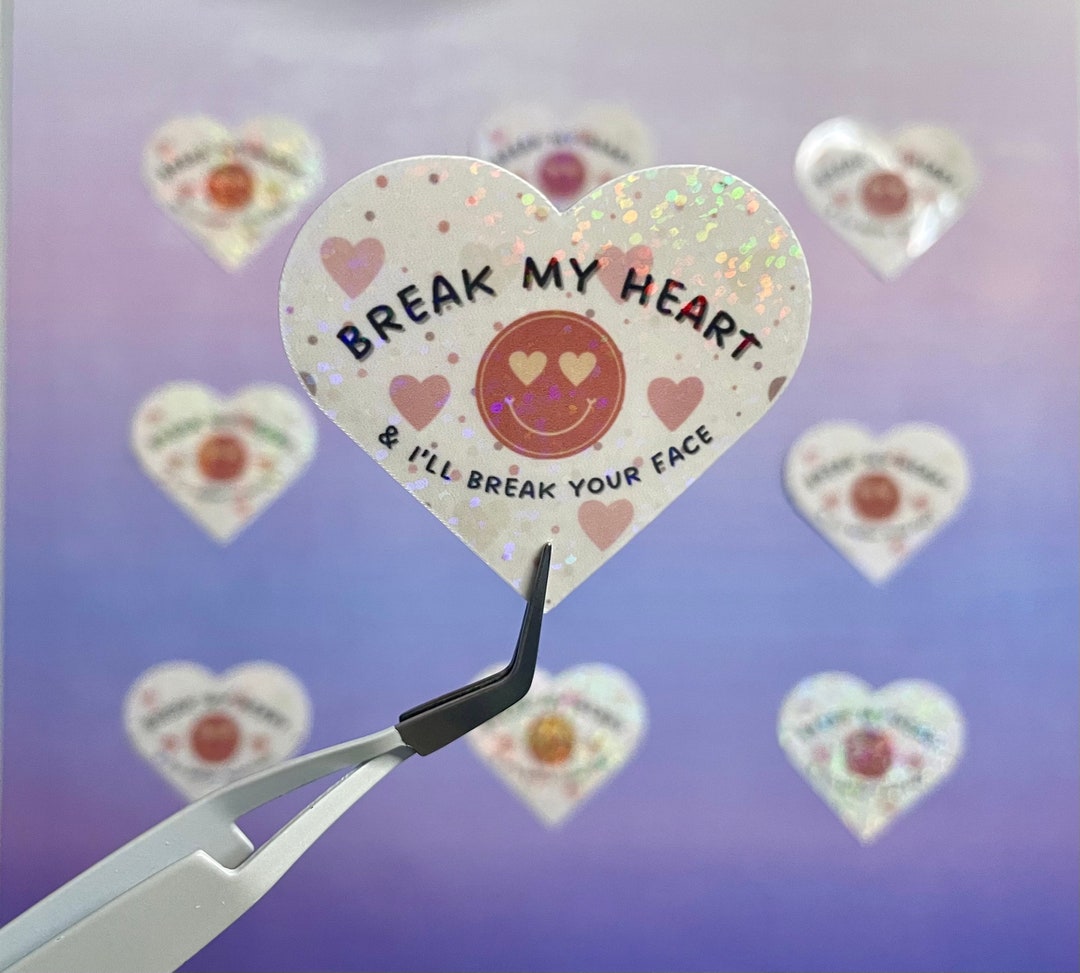 Break My Heart | Sticker | Valentines Day - Etsy