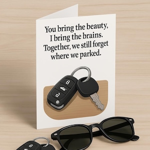You Bring the Beauty, I Bring the Brains – Digitale download (5 x 7") – Wenskaartontwerp