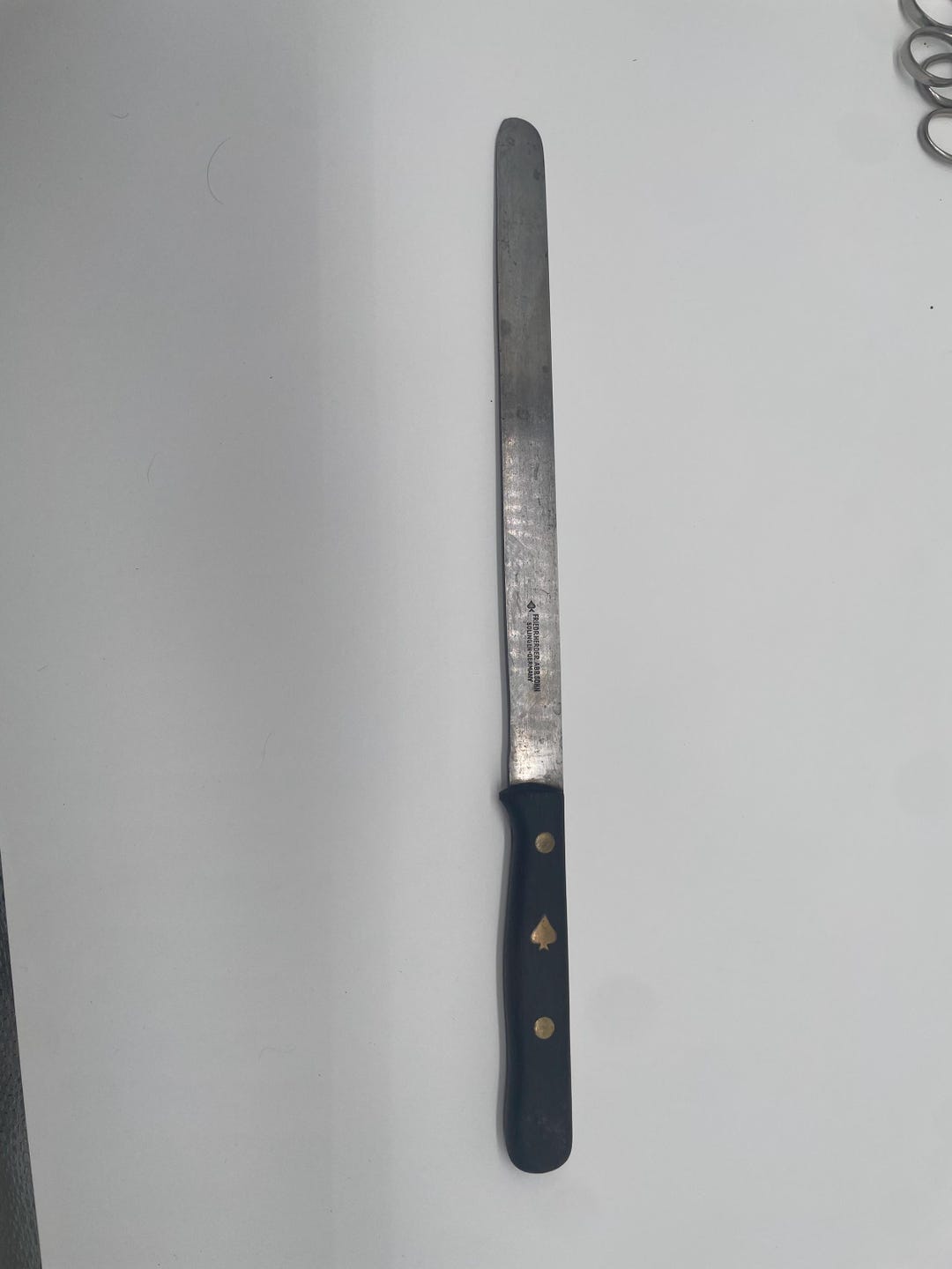 Friedr Herder Abr Sohn Solingen Germany Carving Knife 10 in