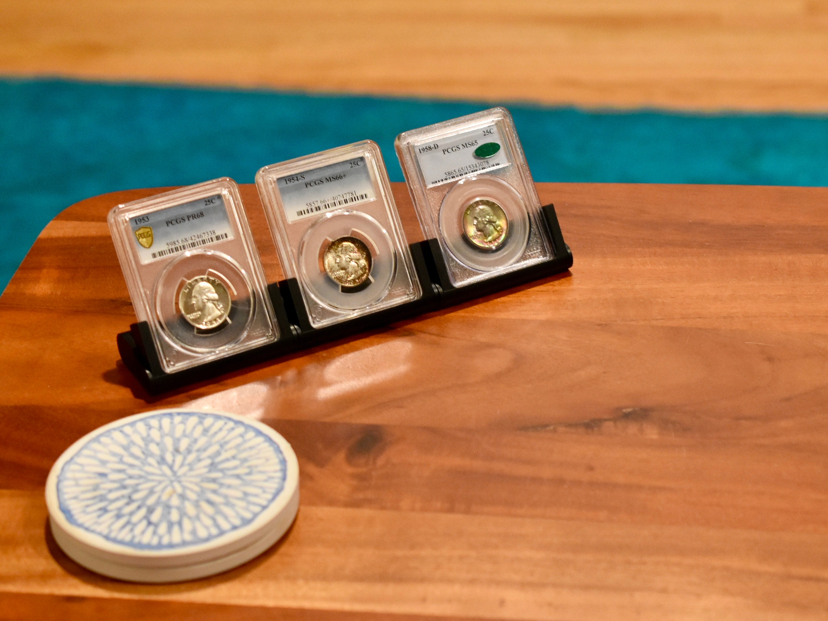 The Coin Standard, Collapsible Numismatic Coin Display Holder Fits PCGS