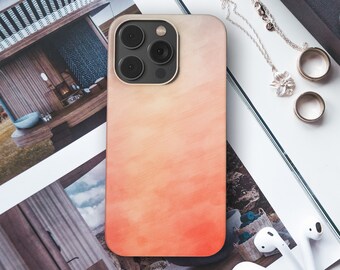 Orange Watercolor Ombre iPhone 14 Case Phone case For iPhone 13 Pro Plus Mini Max Ultra Aesthetic Water Color Phone Case