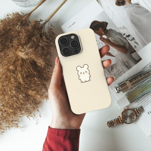 Cute Phone Case, Adorable Bunny Phone Case, iPhone 15 14 13 12 11 Pro Plus Mini Max Ultra Aesthetic Phone Case Samsung Galaxy Phone Case